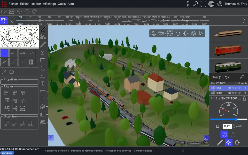 Le même plan en vue 3D.