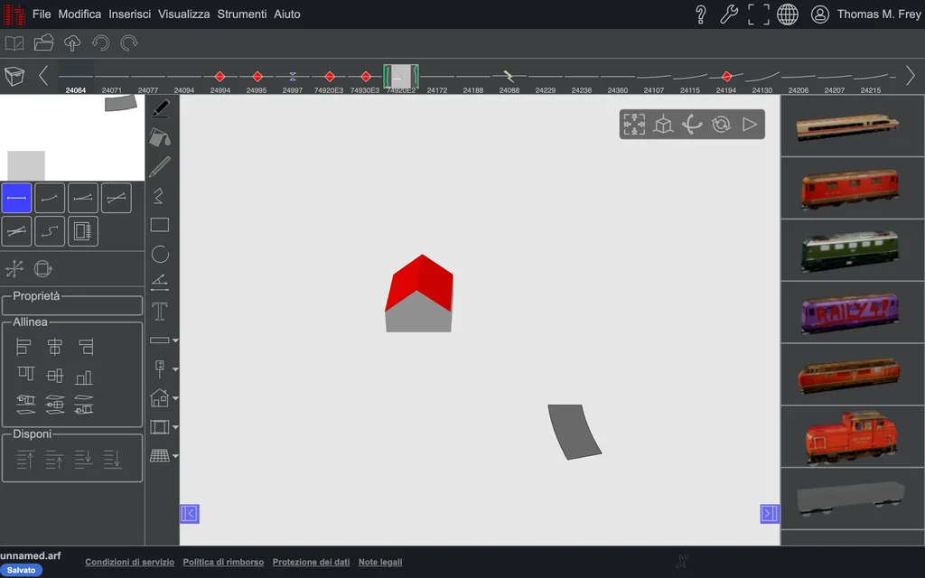 Lo stesso edificio in vista 3D.