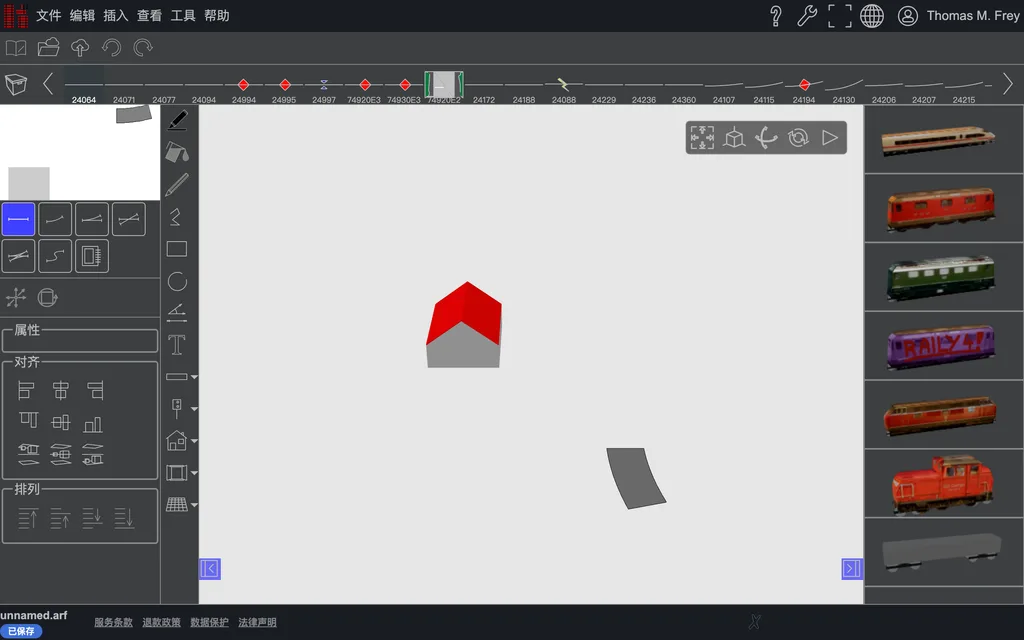 同一座建筑在 3D 视图中的样子。